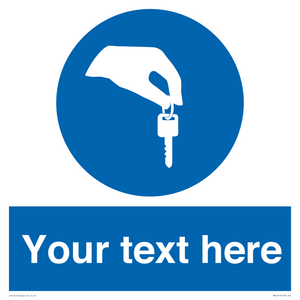 Custom Mandatory Keys Sign